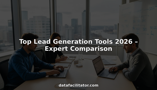 Sales team working on lead lists in office