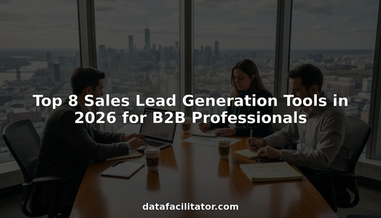 B2B sales team collaborating on lead generation